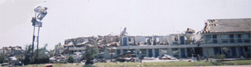 Moore, OK torando damage from I-35