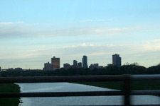 Fort Worth skyline and Trinity River, taken April 25, 2005, east of downtown Fort Worth. Click for larger image in new window