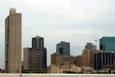 Fort Worth skyline from I-30, taken April 15, 2005 just south of downtown Fort Worth. Click for larger image in new window