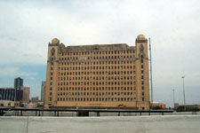 Fort Worth's old train station from I-30, taken April 15, 2005, just south of downtown Fort Worth. Click for larger image in new window