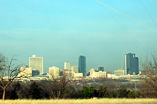 Fort Worth skyline from Broadcast Hill in East Fort Worth, taken Feb. 15, 2005. Click for larger image